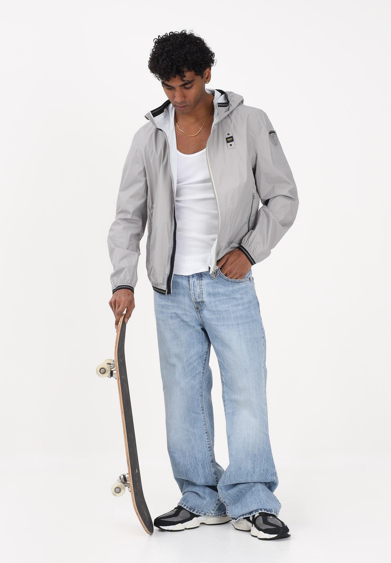 BLAUER Giacca a vento DODGE grigia da uomo 26SBLUC11021-007111 915 BLAUER 