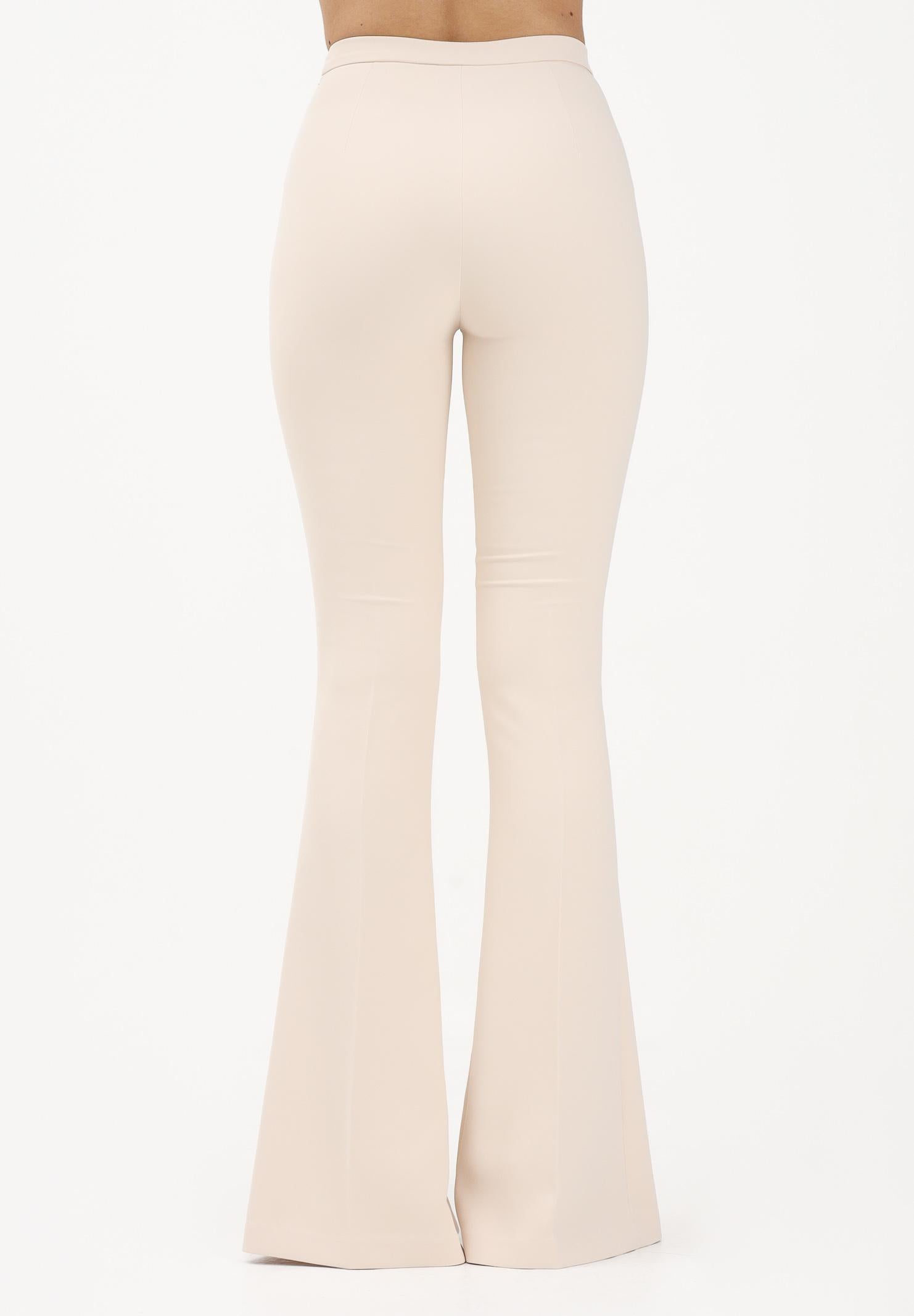 ELISABETTA FRANCHI Pantalone elegante burro da donna con cut-out e spacchi PA15961E2 E84 ELISABETTA FRANCHI 