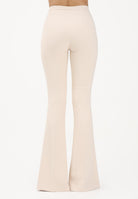 ELISABETTA FRANCHI Pantalone elegante burro da donna con cut-out e spacchi PA15961E2 E84 ELISABETTA FRANCHI 