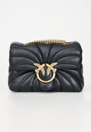 PINKO Borsa a tracolla Mini Love Bag Puff nera da donna 100039A1EX Z99Q PINKO 