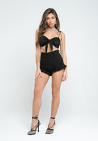 SANTAS Shorts elegante CHUPA CHUPS nero da donna PV25012 NERO SANTAS 