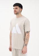 ADIDAS PERFORMANCE T-shirt a manica corta Essentials Big Logo beige da uomo JE8933 . ADIDAS PERFORMANCE 