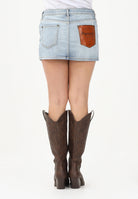 DSQUARED2 Gonna corta in denim chiaro per donna, ragazze e bambine con logo DQ3219D0AF3 DQ01 DSQUARED2 