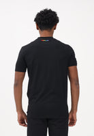 DSQUARED2 T-shirt a manica corta nera da uomo con ricamo logo sul retro D9M206250 001 DSQUARED2 