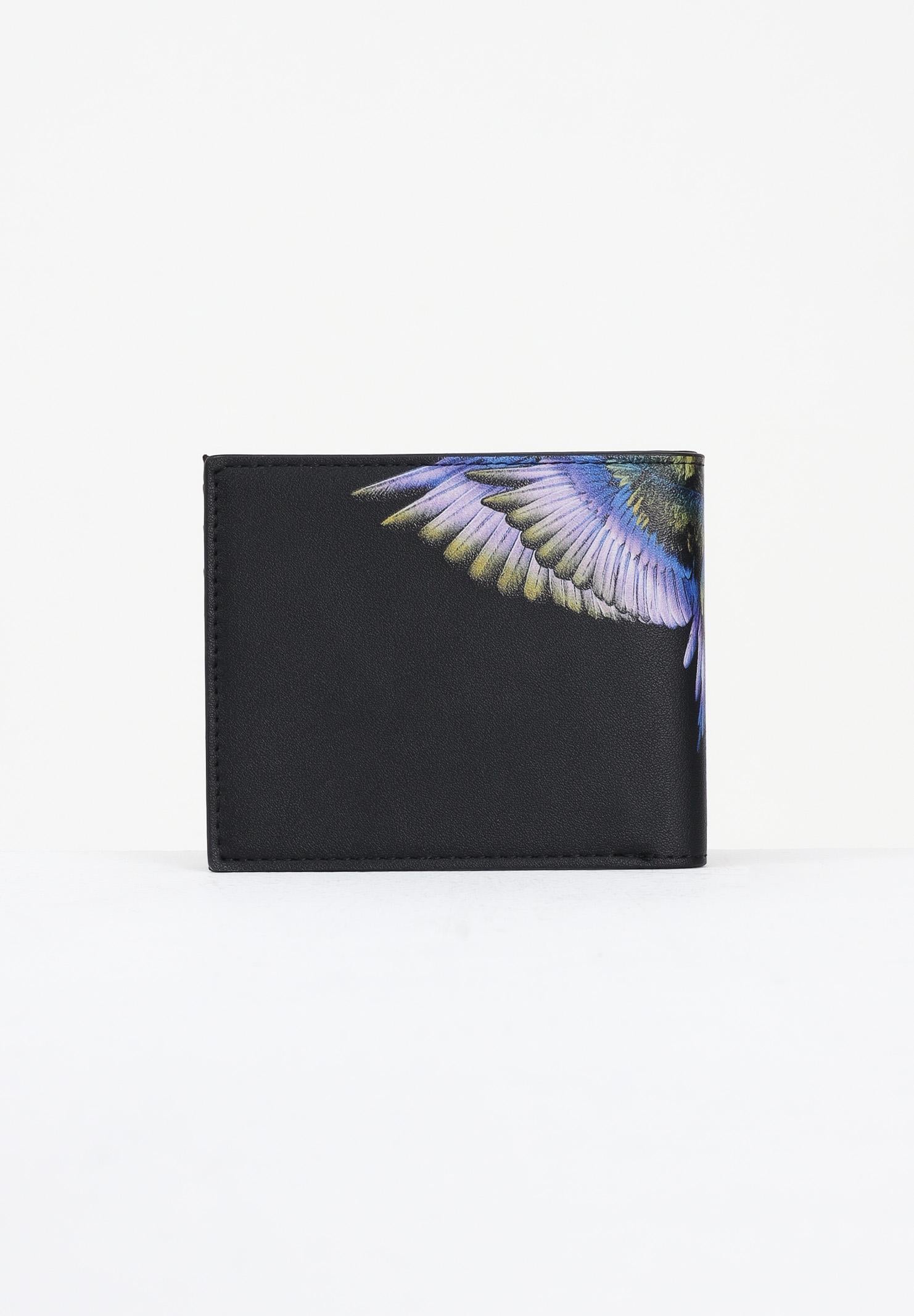 MARCELO BURLON COUNTY OF MILAN Portafogli nero da uomo con stampa COMAF250178  MARCELO BURLON COUNTY OF MILAN 