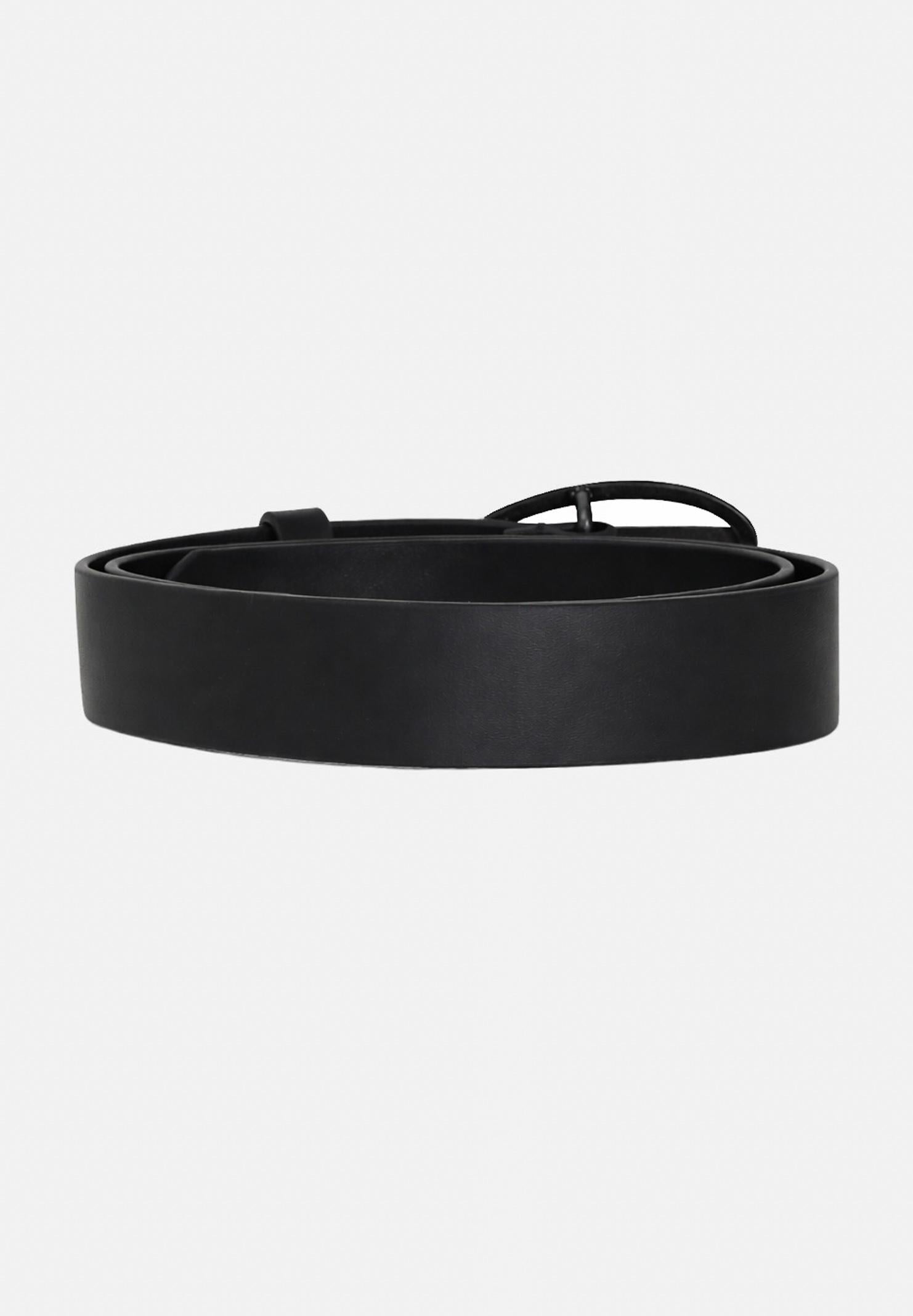 DIESEL Cintura nera per uomo e donna arricchita da fibbia con logo Oval J02595KXBLR K900 DIESEL 