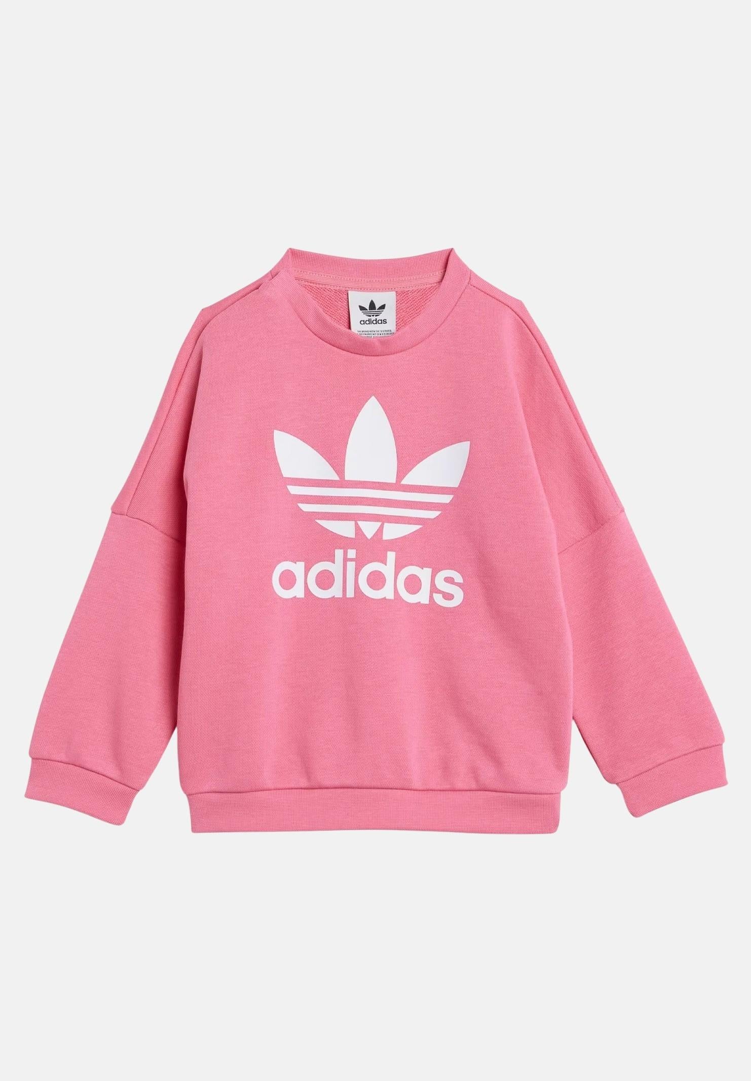 ADIDAS ORIGINALS tuta Loose Crew Flared rosa da neonata JY1109  ADIDAS ORIGINALS 