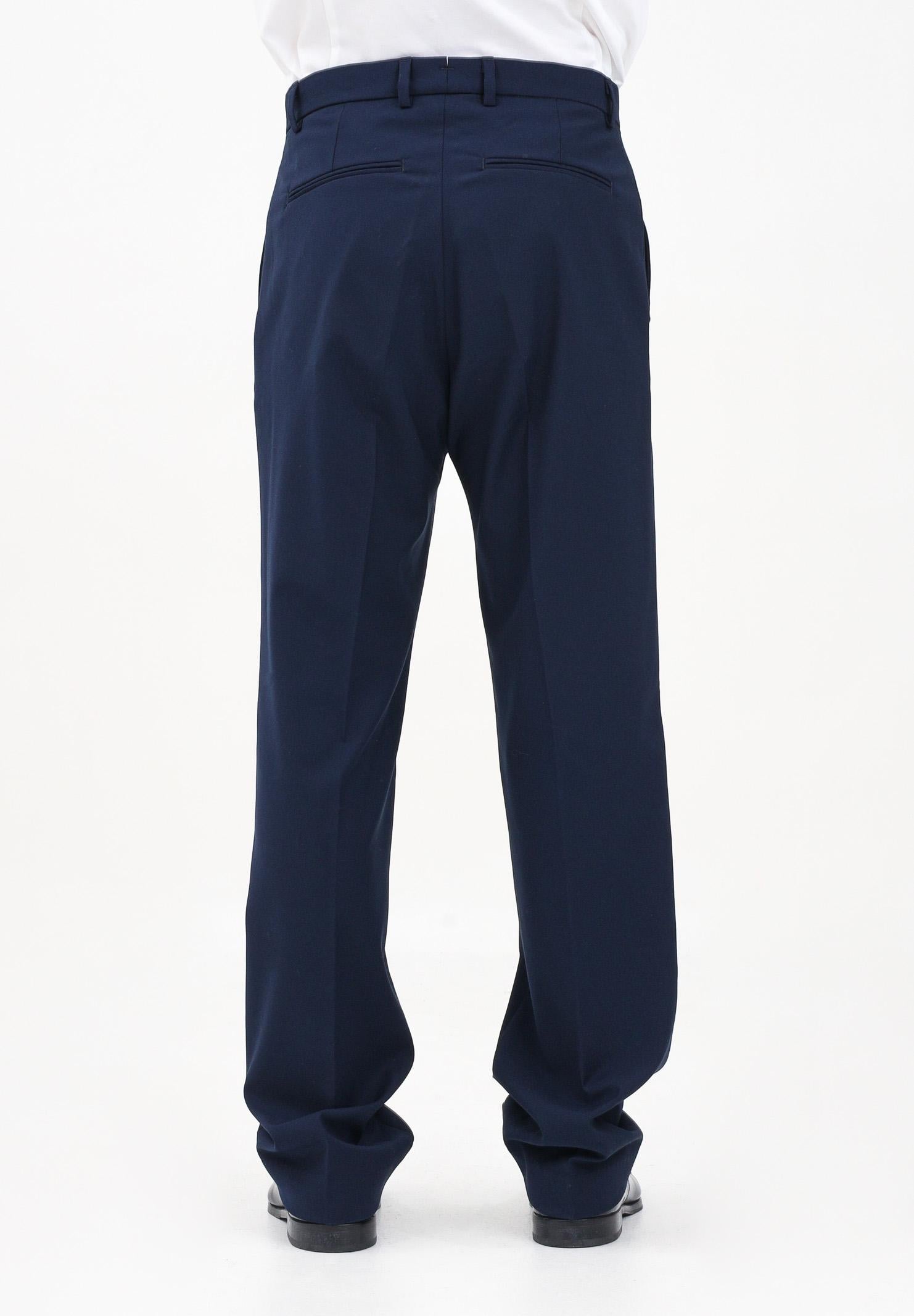 I'M BRIAN Pantalone elegante blu da uomo con vestibilità ampia PA3267 005 I'M BRIAN 