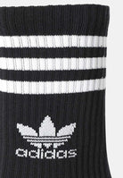ADIDAS ORIGINALS Set da 6 paia di calzini 3-STRIPES CREW neri per uomo e donna JE1829 . ADIDAS ORIGINALS 