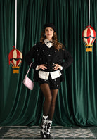 VICOLO Shorts nero da donna con dettagli gioiello 55154F NE VICOLO 