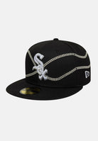 NEW ERA Cappello con visiera 59FIFTY Fitted Chicago White Sox MLB Chain Wrap nero da uomo 60691170  NEW ERA 