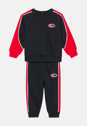 NIKE Tuta nera e rossa da neonato 66N293 023 NIKE 