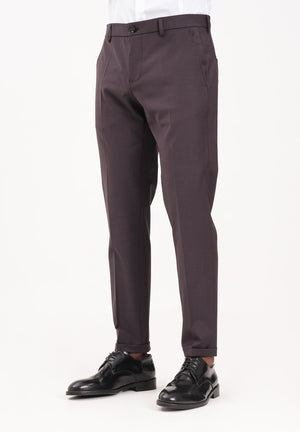 PATRIZIA PEPE Pantalone elegante color vino da uomo 5PA429A1WK B867 PATRIZIA PEPE 