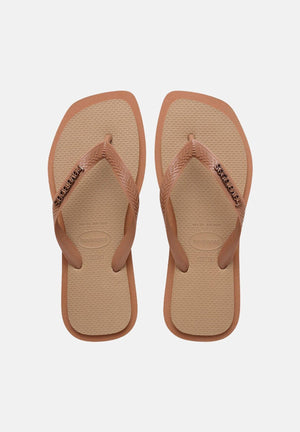 HAVAIANAS Infradito Top Square Fusion beige suola marrone da donna 4149944 4258 HAVAIANAS 