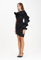 ALMA SANCHEZ Abito corto Acheo nero da donna AS2526056MX 999 ALMA SANCHEZ 