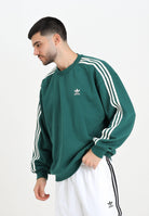 ADIDAS ORIGINALS Felpa girocollo Adicolor Oversized Crew verde da uomo KA0467  ADIDAS ORIGINALS 
