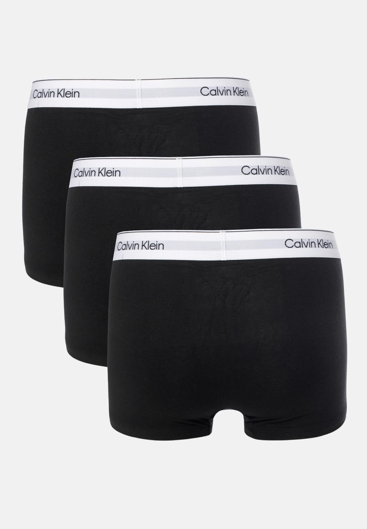 CALVIN KLEIN Set da tre boxer neri da uomo con elastico logato 000NB3963A UB1 CALVIN KLEIN 