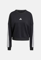ADIDAS PERFORMANCE Felpa girocollo Essentials 3-Stripes French Terry nera da donna JE0016 . ADIDAS PERFORMANCE 