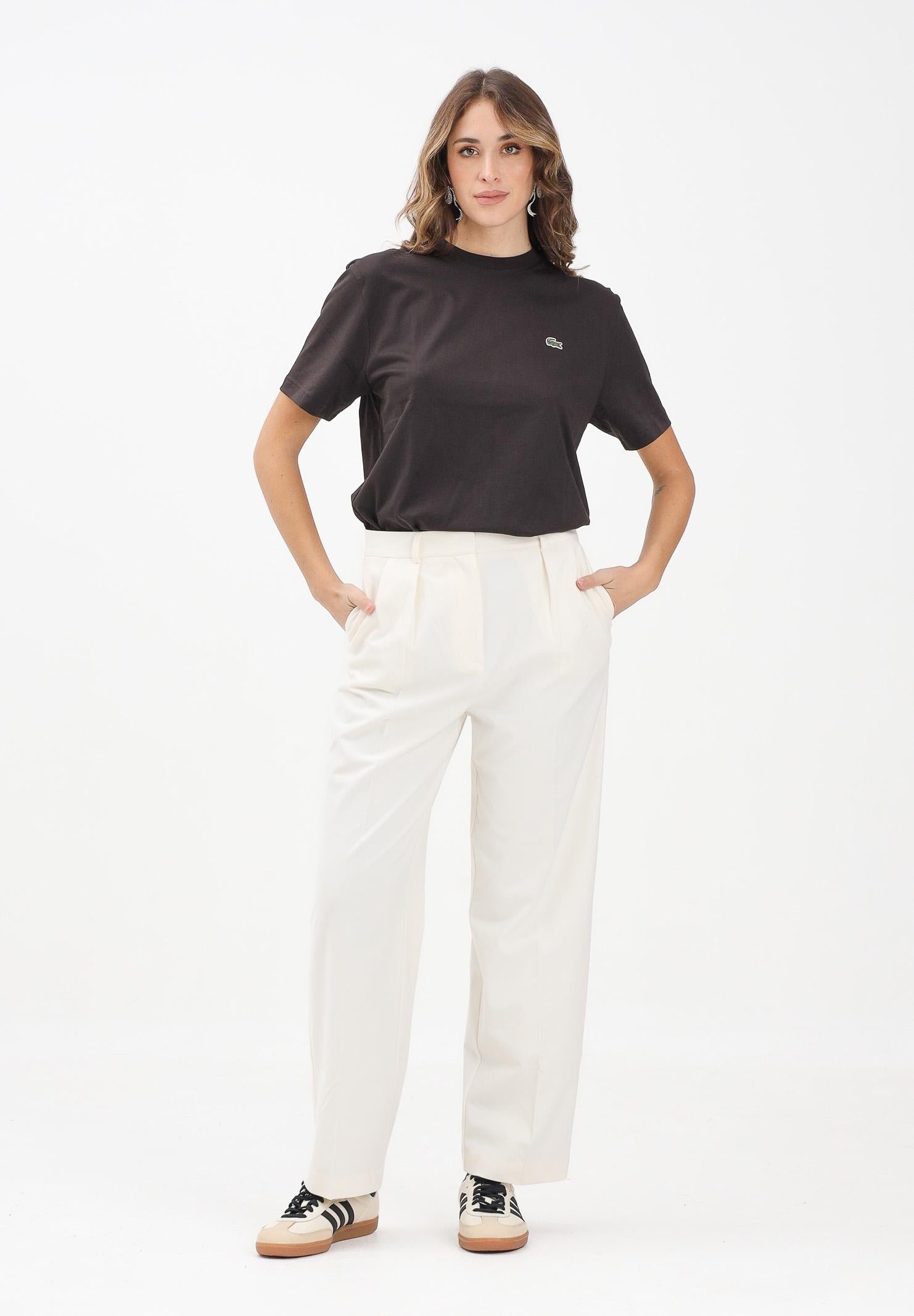 LACOSTE Pantalone panna da donna HF5359 XFJ LACOSTE 