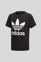 T-shirt a manica corta Trefoil nera per bambino e bambina DV2905  ADIDAS ORIGINALS 