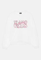 GCDS Felpa girocollo bianca da bambina con stampa TI AMO GCDS B2KW1532BA5 15 GCDS 
