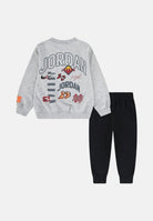 JORDAN Tuta MJ DYNASTY FT CREW grigia e nera da bambino 85F571 023 JORDAN 