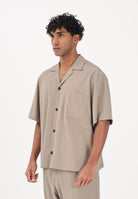 I'M BRIAN Camicia a manica corta beige da uomo CA3623 TA I'M BRIAN 