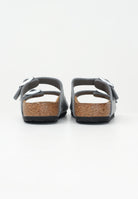 BIRKENSTOCK Ciabatte Arizona argento da bambina con glitter 1029468 . BIRKENSTOCK 