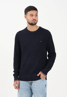 TOMMY HILFIGER Maglioncino girocollo blu da uomo MW0MW41516DW5  TOMMY HILFIGER 