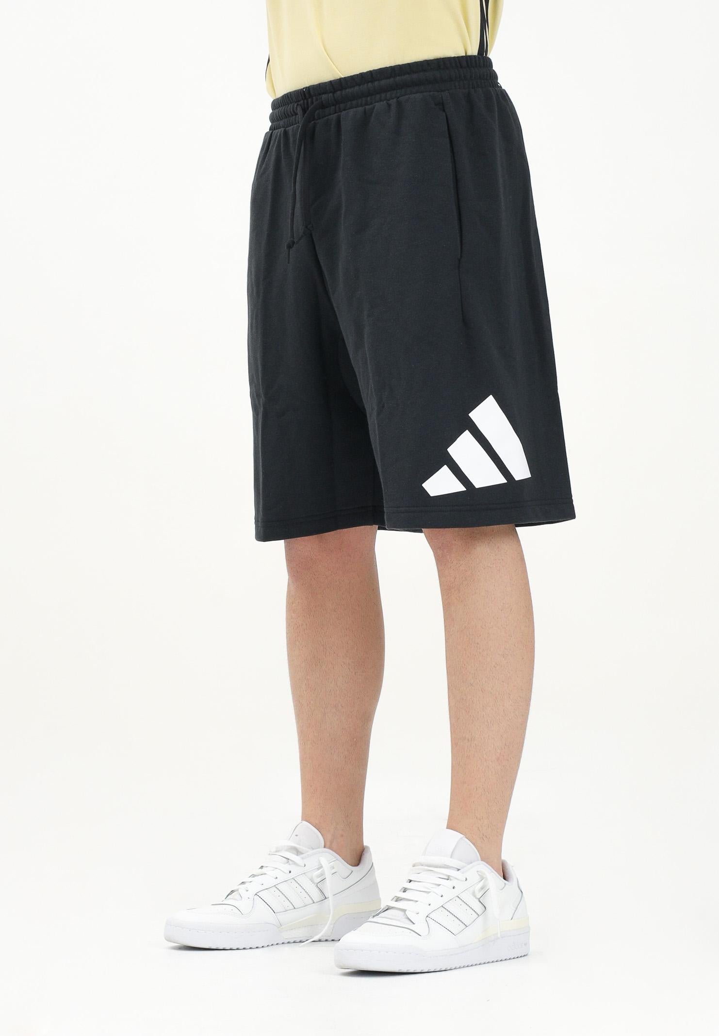 ADIDAS PERFORMANCE Shorts sportivo Essentials Logo Grande French Terry nero da uomo JE8956 . ADIDAS PERFORMANCE 
