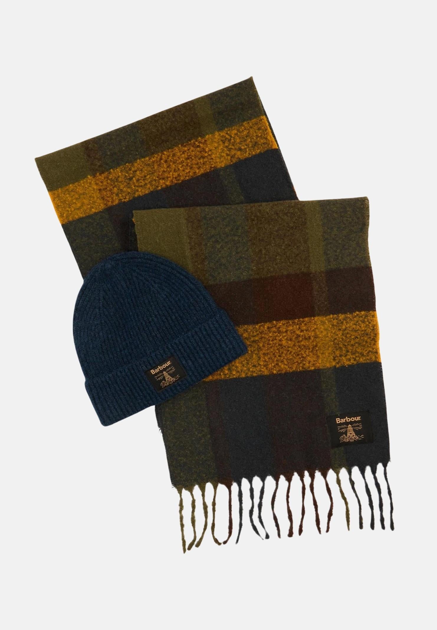 BARBOUR Set regalo con berretto e sciarpa Westerdale blu per uomo e donna 252MMGS0095 TN11 BARBOUR 