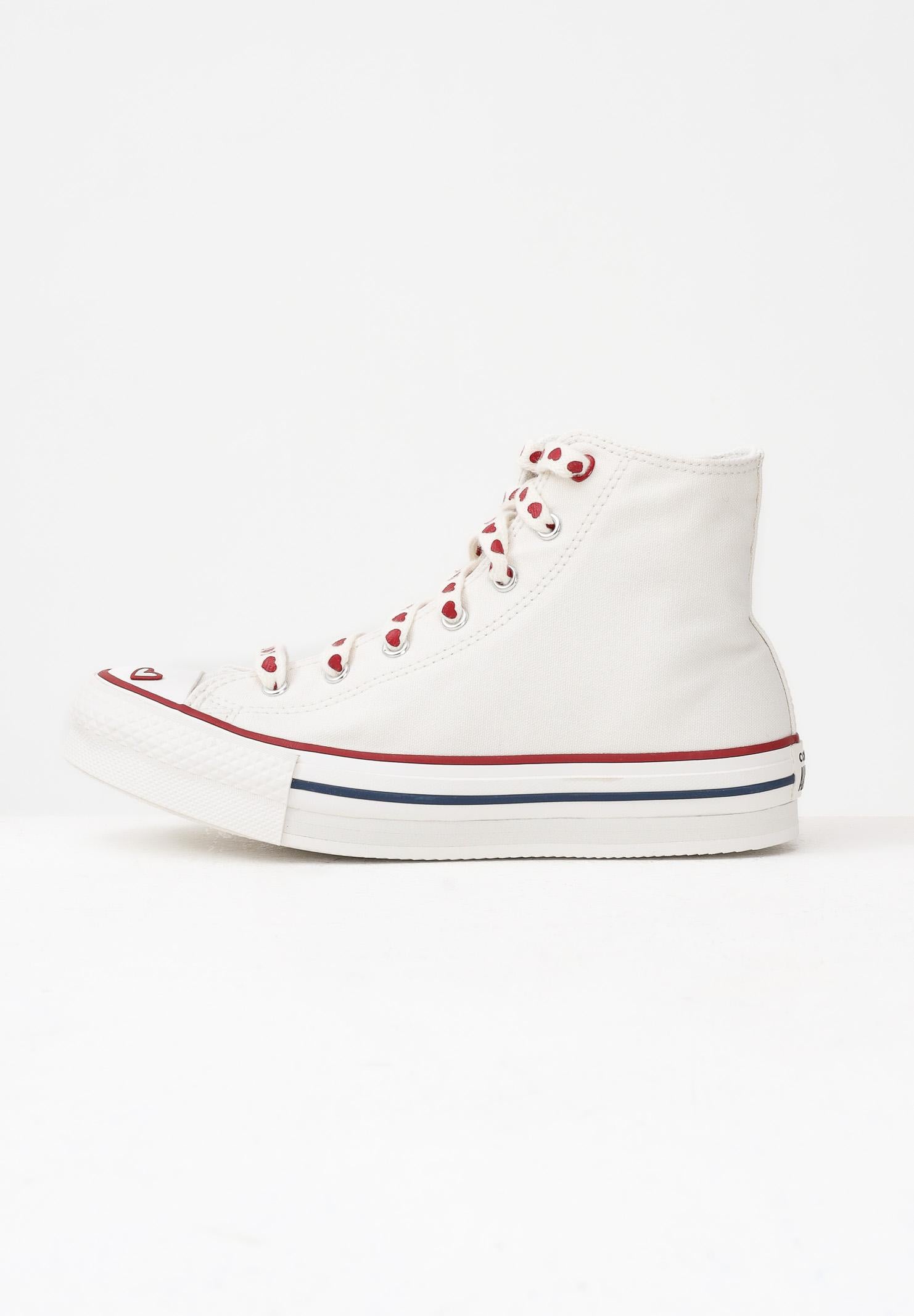 CONVERSE Sneakers Chuck Taylor All Star Lift Platform Valentine's Day panna da donna A19062C . CONVERSE 
