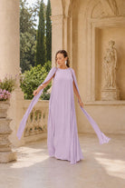ALMA SANCHEZ Abito lungo Attia color lavanda da donna AS26074G LA ALMA SANCHEZ 
