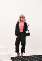 ADIDAS ORIGINALS Felpa con zip Adicolor Woven Firebird nera da donna JY1332  ADIDAS ORIGINALS 