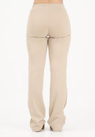ADIDAS ORIGINALS Pantalone sportivo SLOUCHY STRAIGHT LEG beige da donna KW4555 . ADIDAS ORIGINALS 