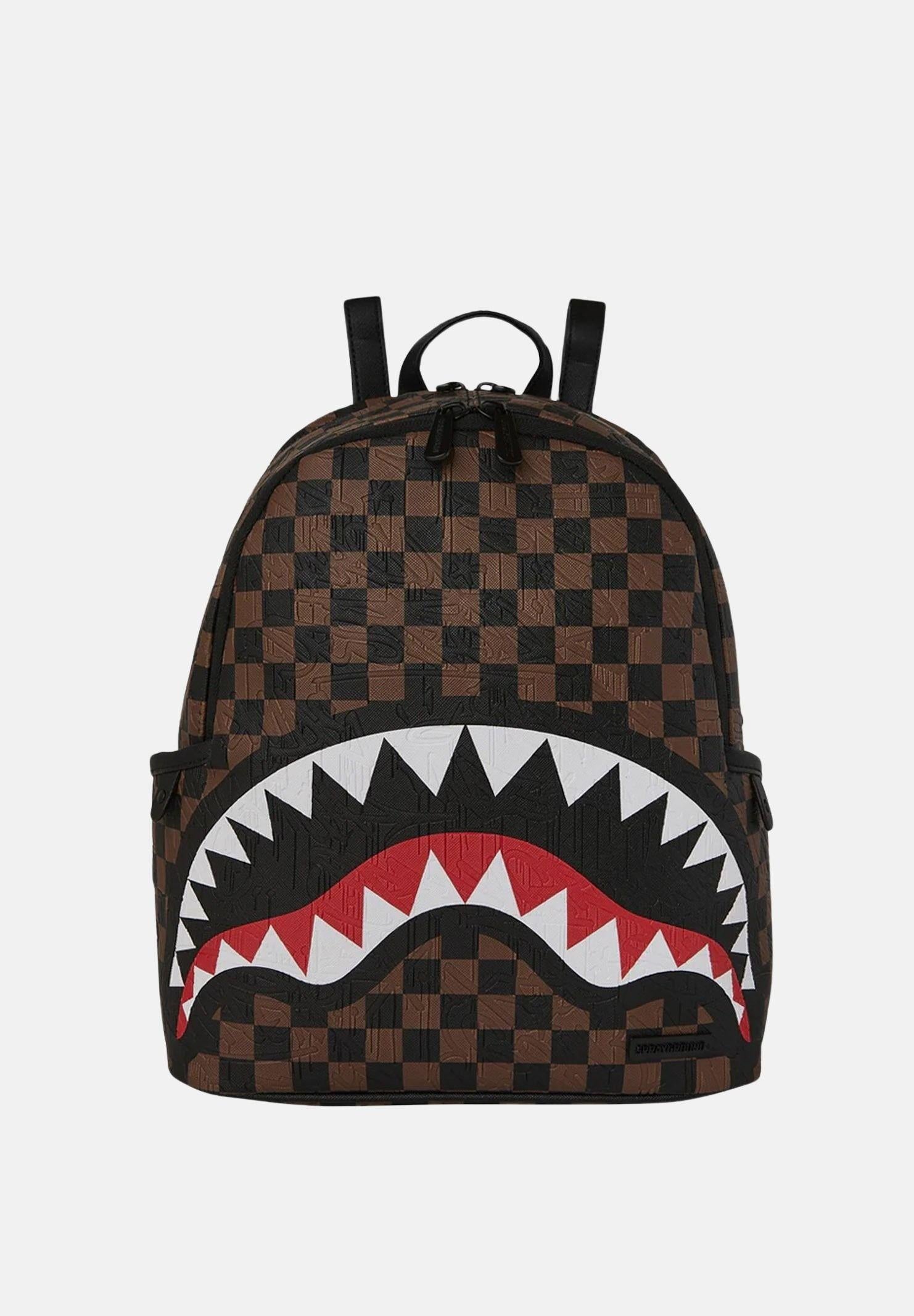 SPRAYGROUND Zaino CHECK 2 EMBOSS SAVAGE BACKPACK marrone da donna 910B8233NSZ . SPRAYGROUND 