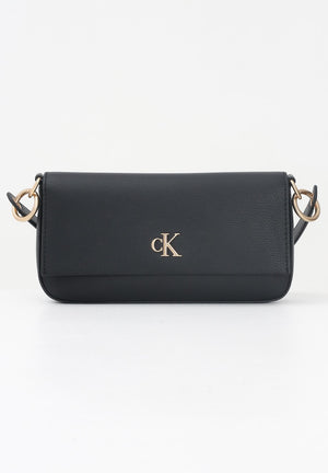 CALVIN KLEIN Borsa a spalla nera da donna con logo LV04K3161G UB1 CALVIN KLEIN 