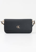 CALVIN KLEIN Borsa a spalla nera da donna con logo LV04K3161G UB1 CALVIN KLEIN 