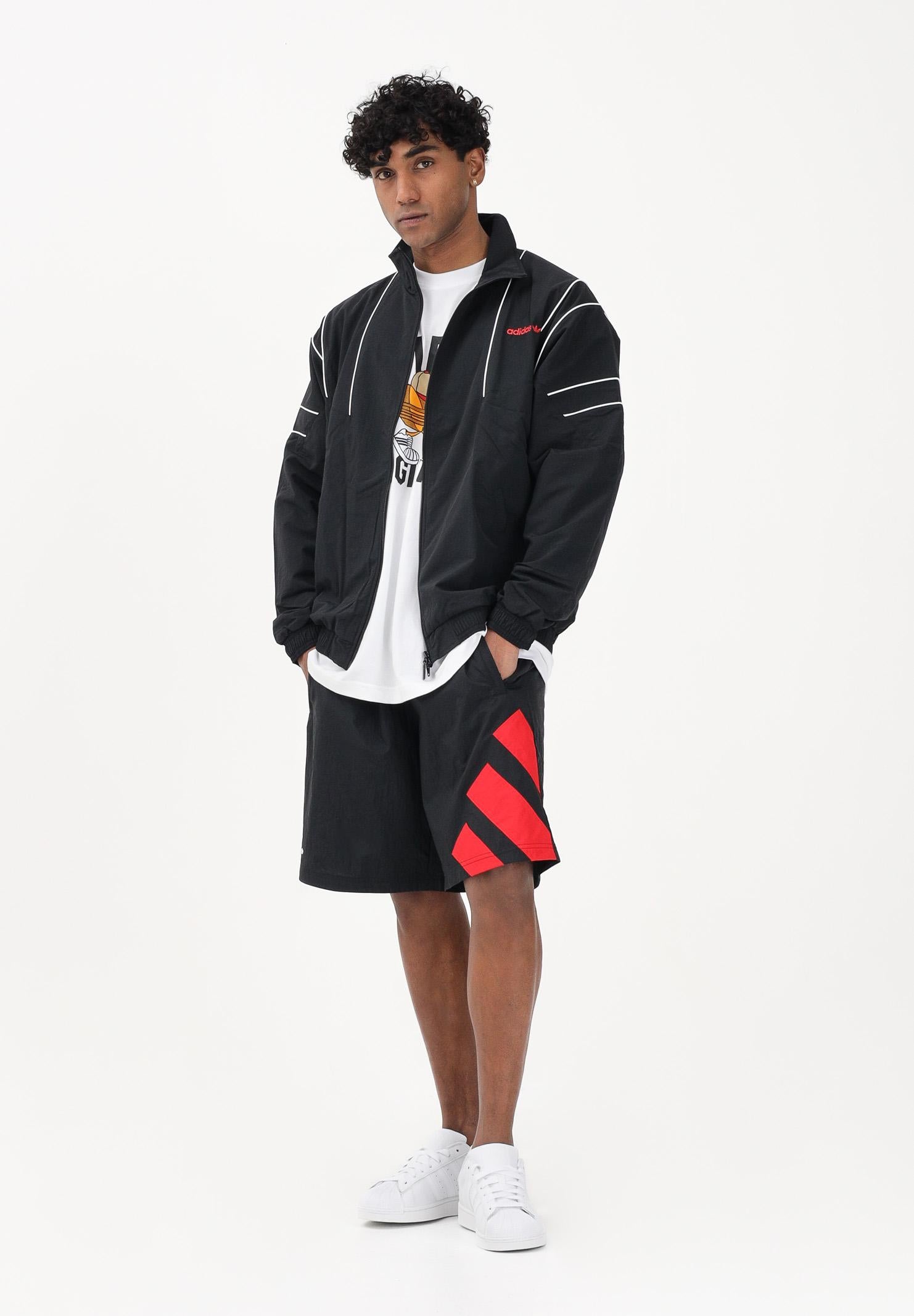 ADIDAS ORIGINALS Shorts sportivo ADICOLOR BLOCKED nero da uomo KD4072 . ADIDAS ORIGINALS 
