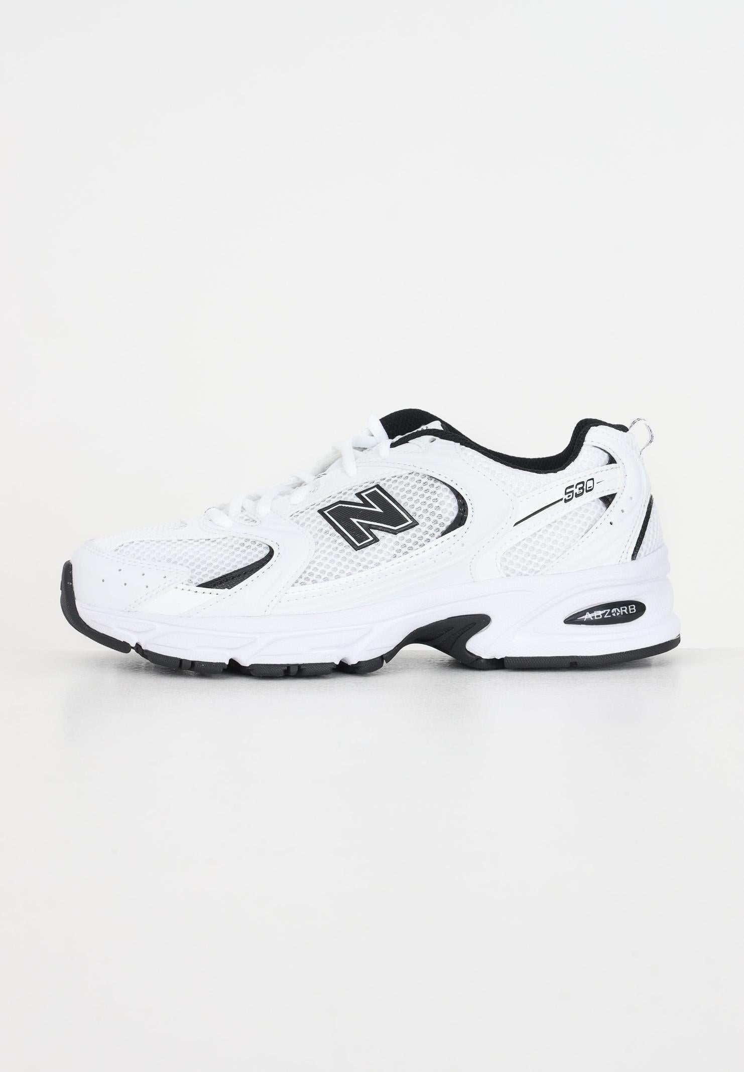 NEW BALANCE Sneakers 530 bianche e nere da uomo MR530EWB  NEW BALANCE 