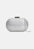 TWENTY FOURHAITCH Pochette argento da donna rivestita da micro strass BAG0004462P AR TWENTY FOURHAITCH 