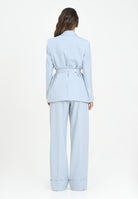 ELISABETTA FRANCHI Tailleur celeste da donna con cintura TP00257E2 EA7 ELISABETTA FRANCHI 