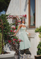SANTAS Abito midi MARSHMALLOW verde menta da donna PV2509 VERDE SANTAS 