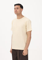SELECTED HOMME T-shirt a manica corta crema da uomo con texture micro lavorata 16092769 AN SELECTED HOMME 