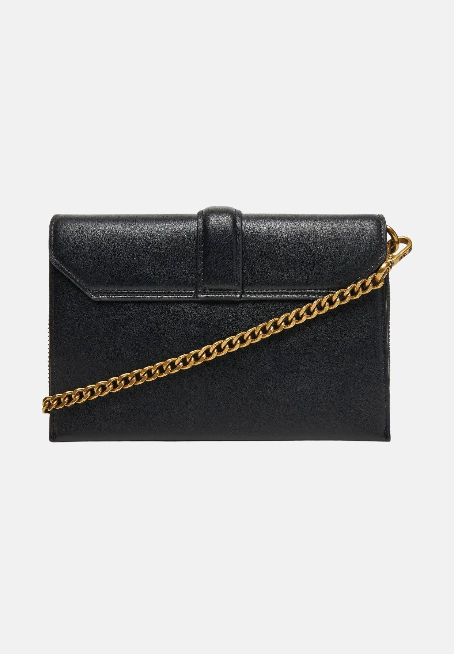 JUST CAVALLI Borsa a tracolla nera da donna con fibbia logo 80RA5PA6ZSA89 899 JUST CAVALLI 
