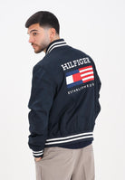 TOMMY HILFIGER Bomber Americana Varsity blu da uomo MW0MW40647DW5  TOMMY HILFIGER 