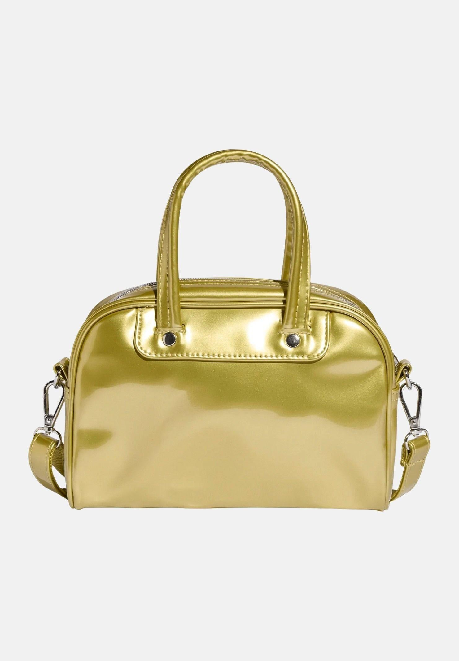 ADIDAS ORIGINALS Borsa a mano Adicolor Mini Bowling oro da donna KD7840 . ADIDAS ORIGINALS 