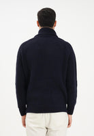 LACOSTE Cardigan blu da uomo con zip e logo AH5175 166 LACOSTE 