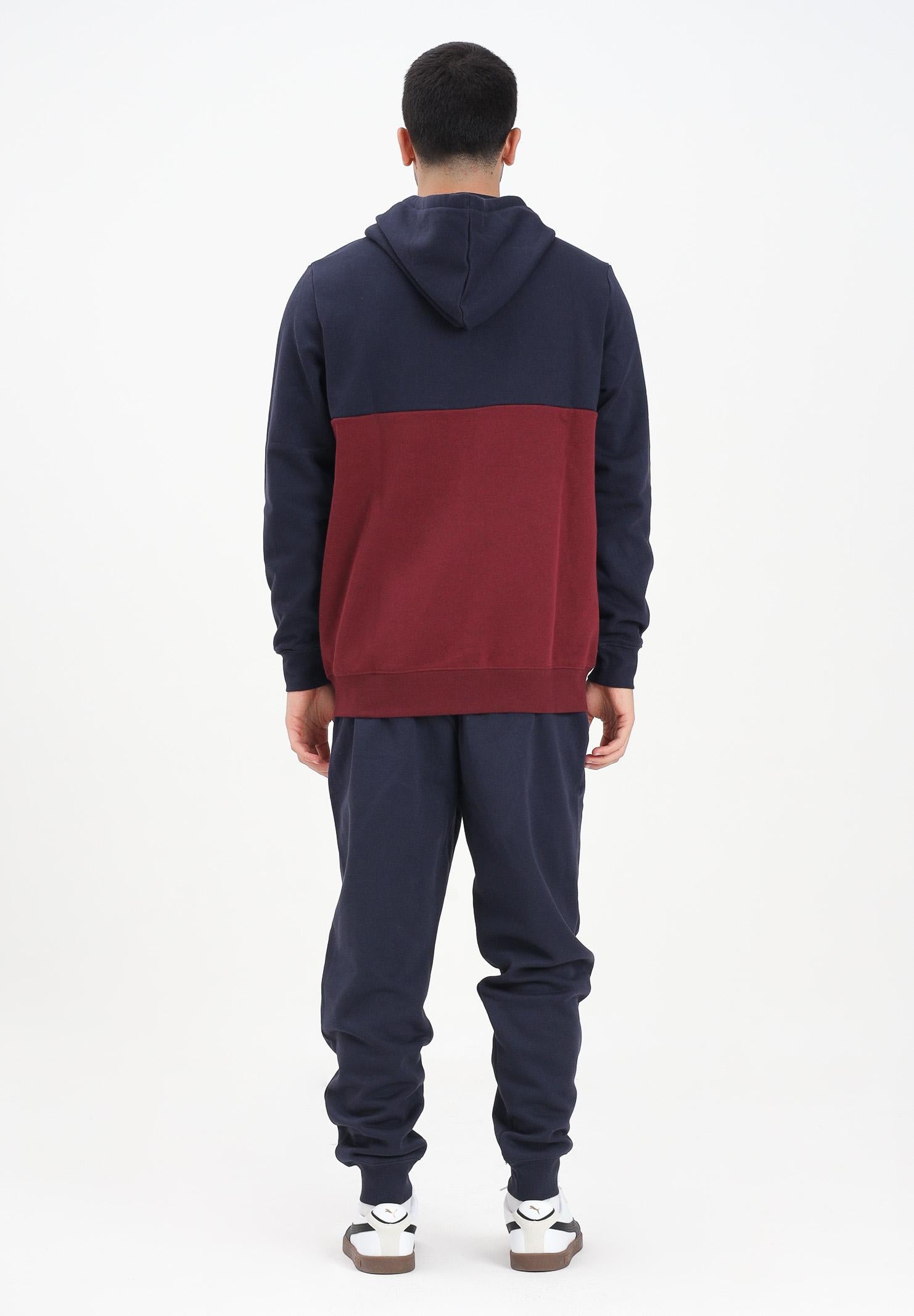PUMA Tuta blu e bordeaux da uomo con logo 692158 16 PUMA 