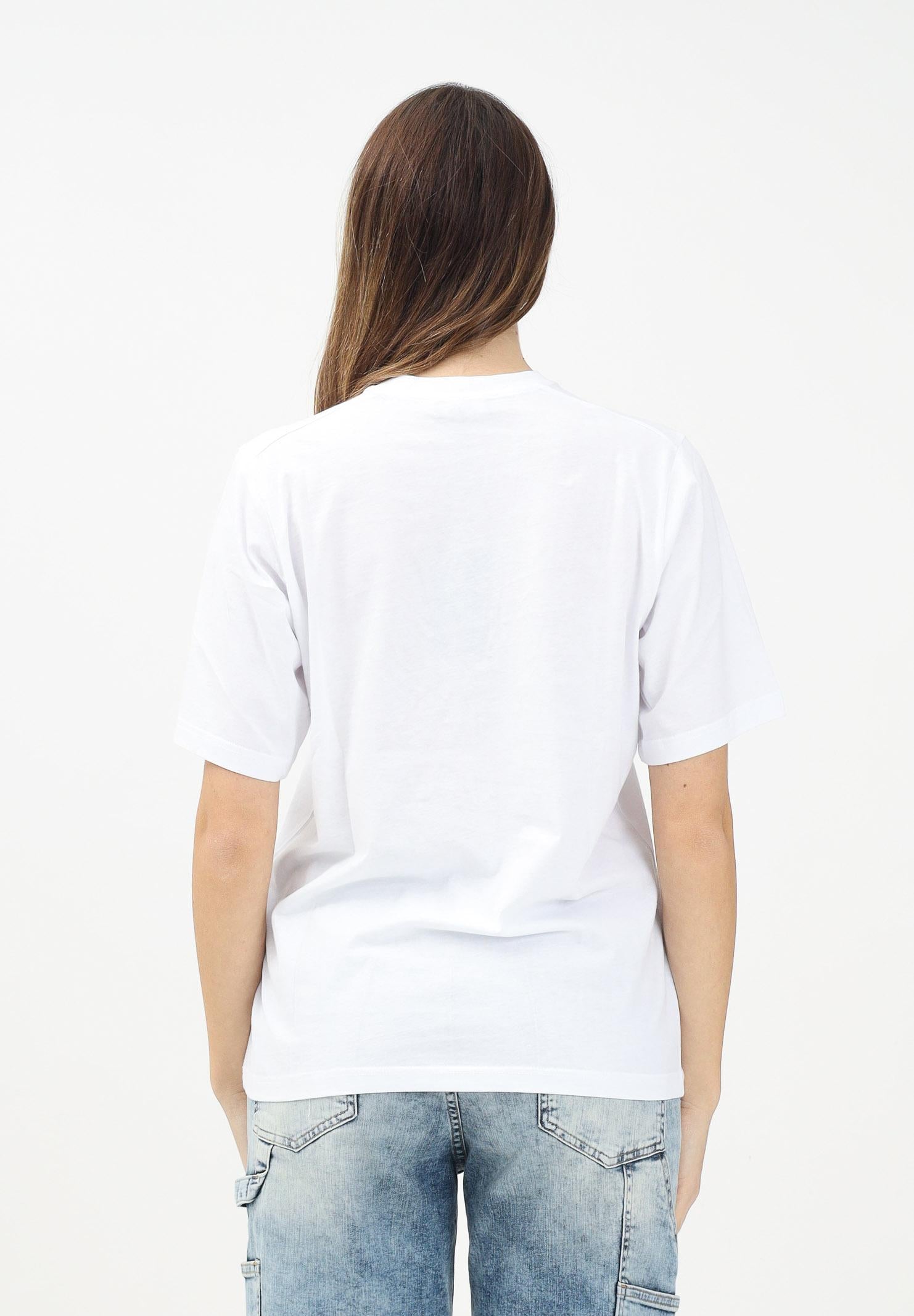 DSQUARED2 T-shirt a manica corta bianca per donna, ragazzi e bambini con logo Maple Leaf DQ2770D0015 DQ100 DSQUARED2 